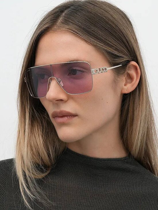 Gucci GG1936S 002 Shield Sunglasses - Gunmetal Grey / Grey main image 9